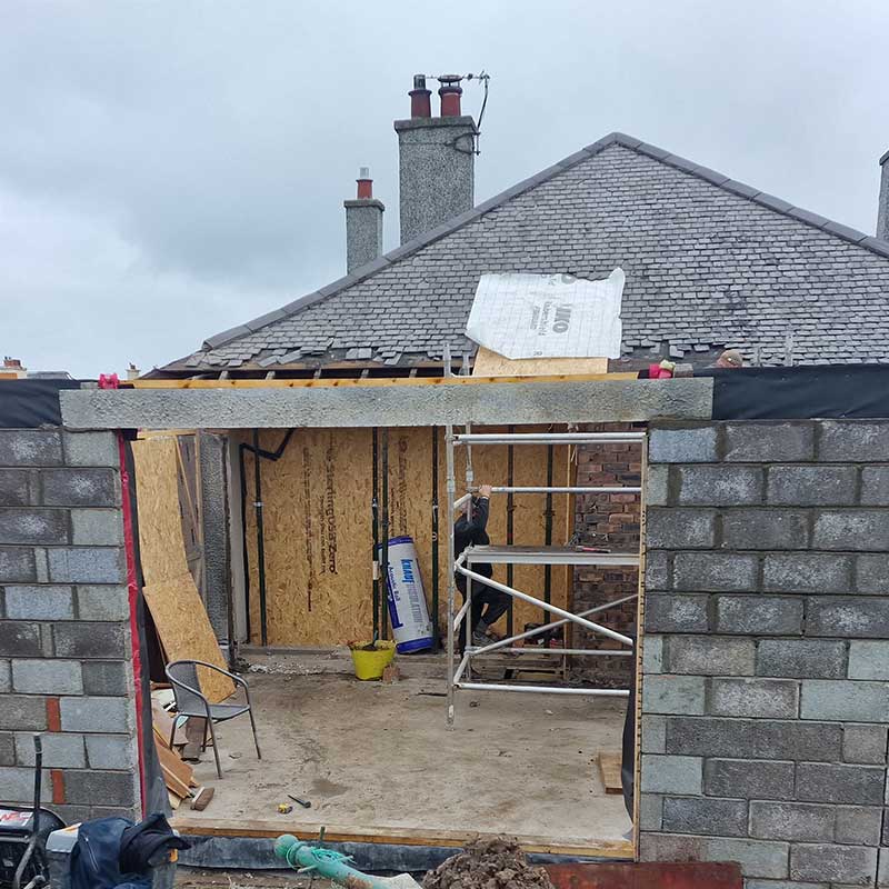 Dunfermline Home Extension Brickwork